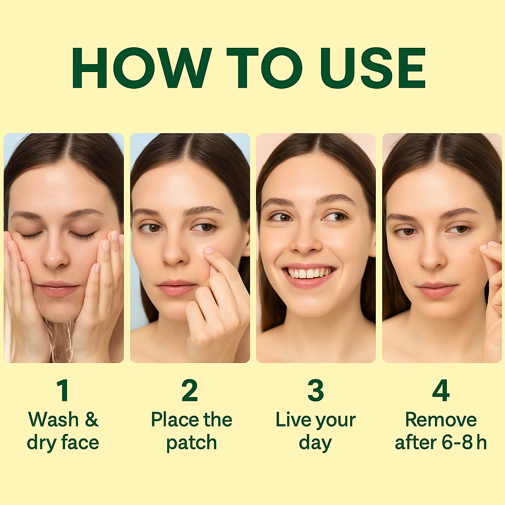 LUNE & BE Spot Patch – 44pcs Hydrocolloid Acne Patches for Blemish Care, Gentle on Sensitive Skin